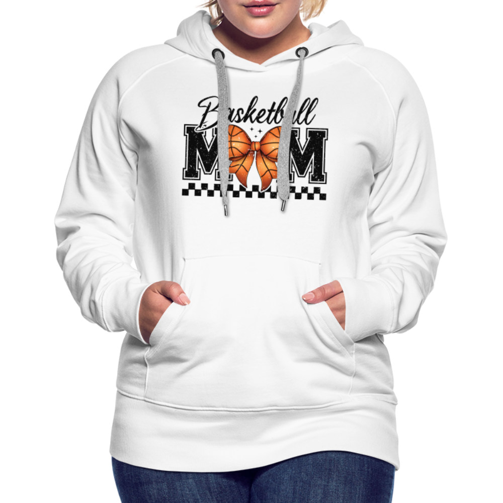 Basketball Mom Premium Hoodie - white