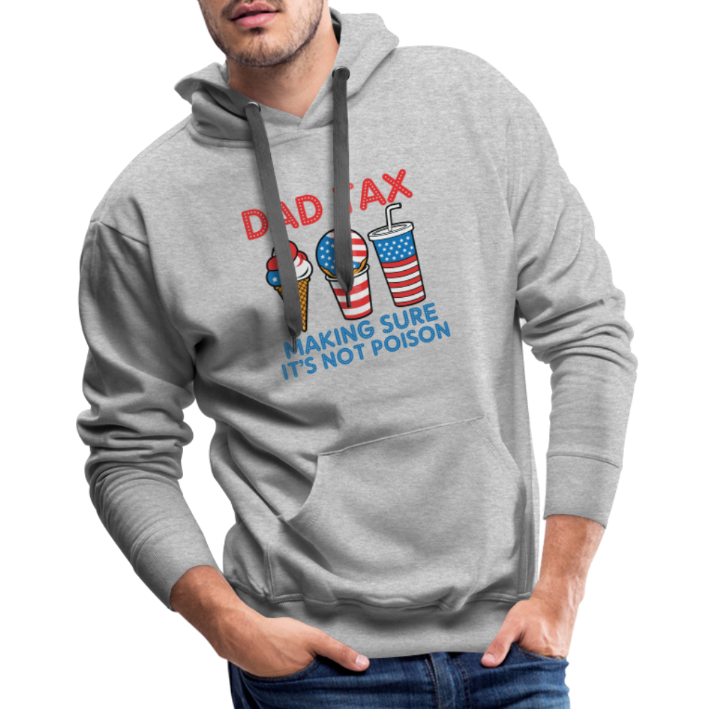 Dad Tax (Red White Blue) Premium Hoodie - heather grey