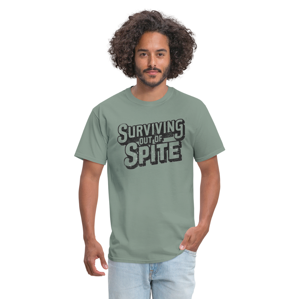 Surviving Out Of Spite T-Shirt - sage