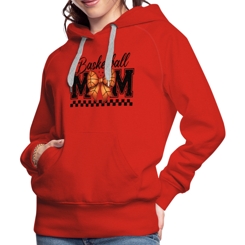 Basketball Mom Premium Hoodie - red