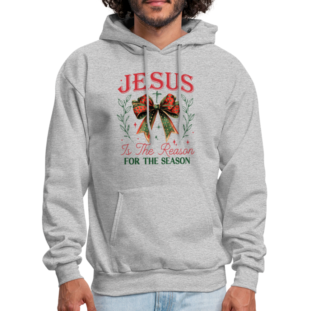 Jesus Is The Reason For The Season Hoodie - heather gray