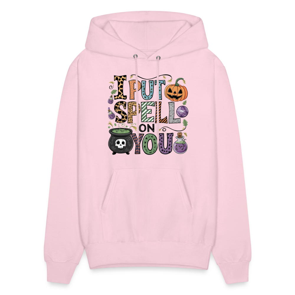 I Put Spell On You Hoodie (Halloween Witch) - pale pink