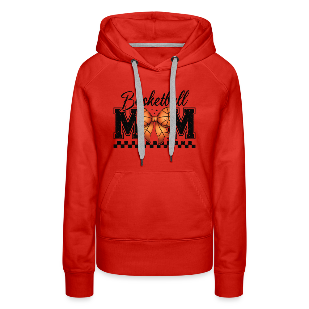 Basketball Mom Premium Hoodie - red