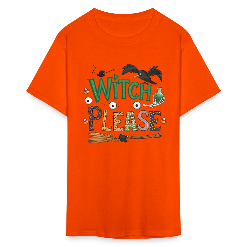 Witch Please T-Shirt (Halloween Witch) - orange