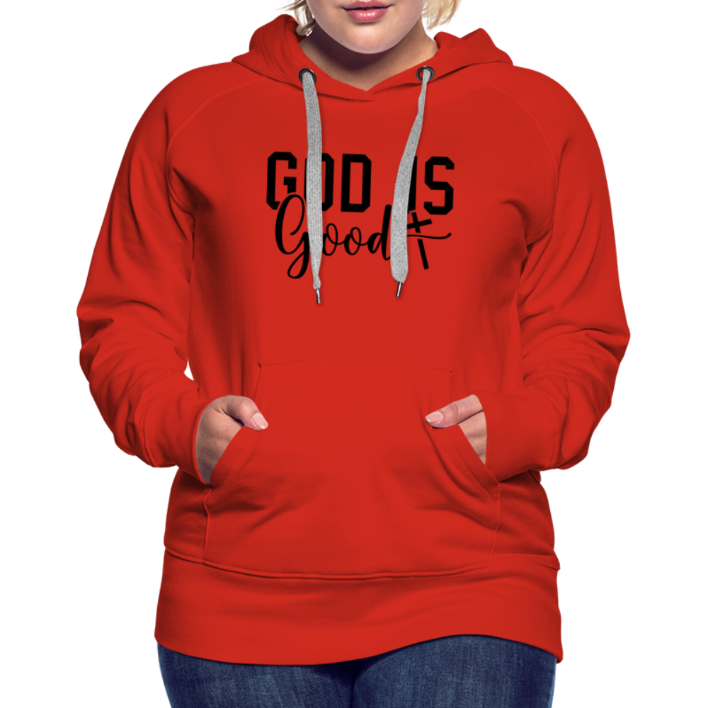 God is Good Women’s Premium Hoodie - red