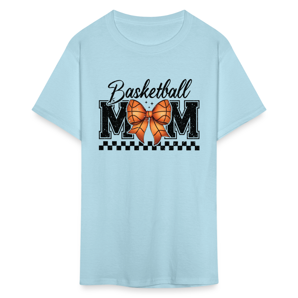 Basketball Mom T-Shirt - powder blue