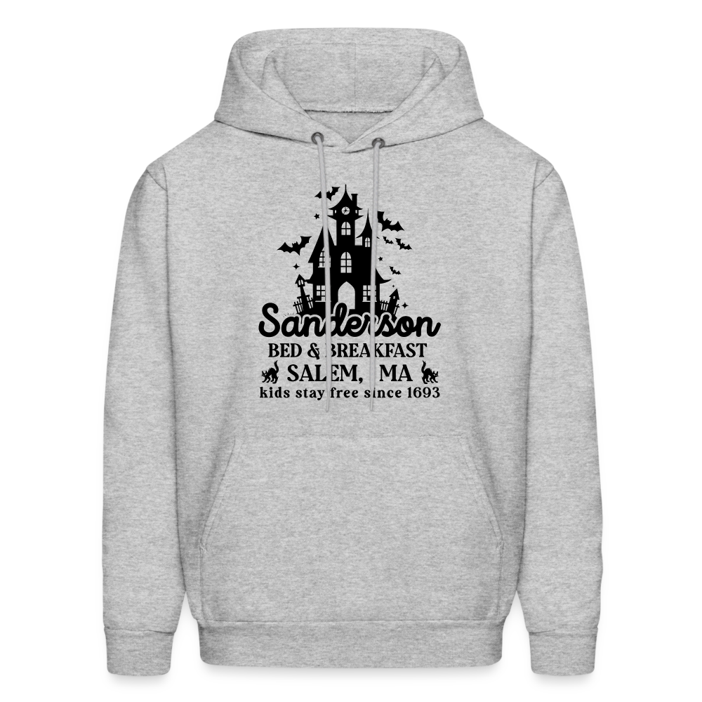 Sanderson Bed & Breakfast Salem MA Hoodie (Halloween) - heather gray