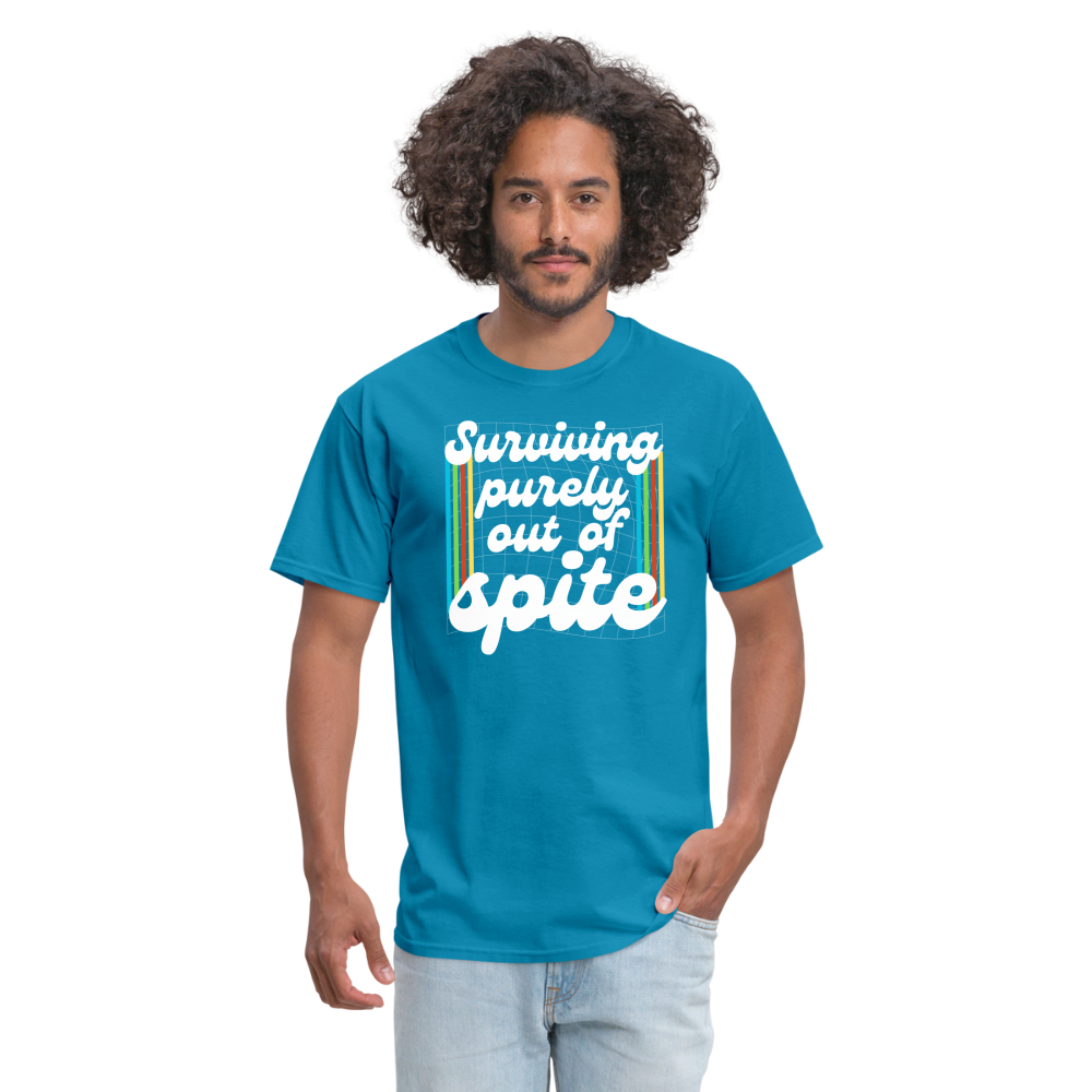 Surviving Purely Out Of Spite T-Shirt - turquoise