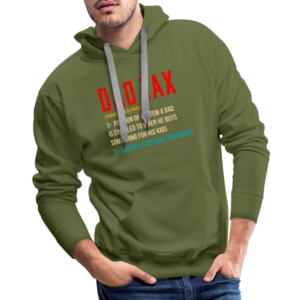 Definition of Dad Tax Premium Hoodie - olive green