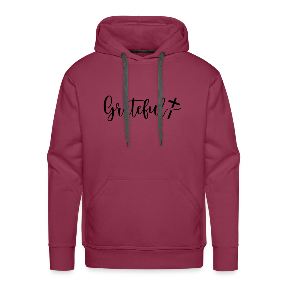 Grateful Men’s Premium Hoodie - burgundy