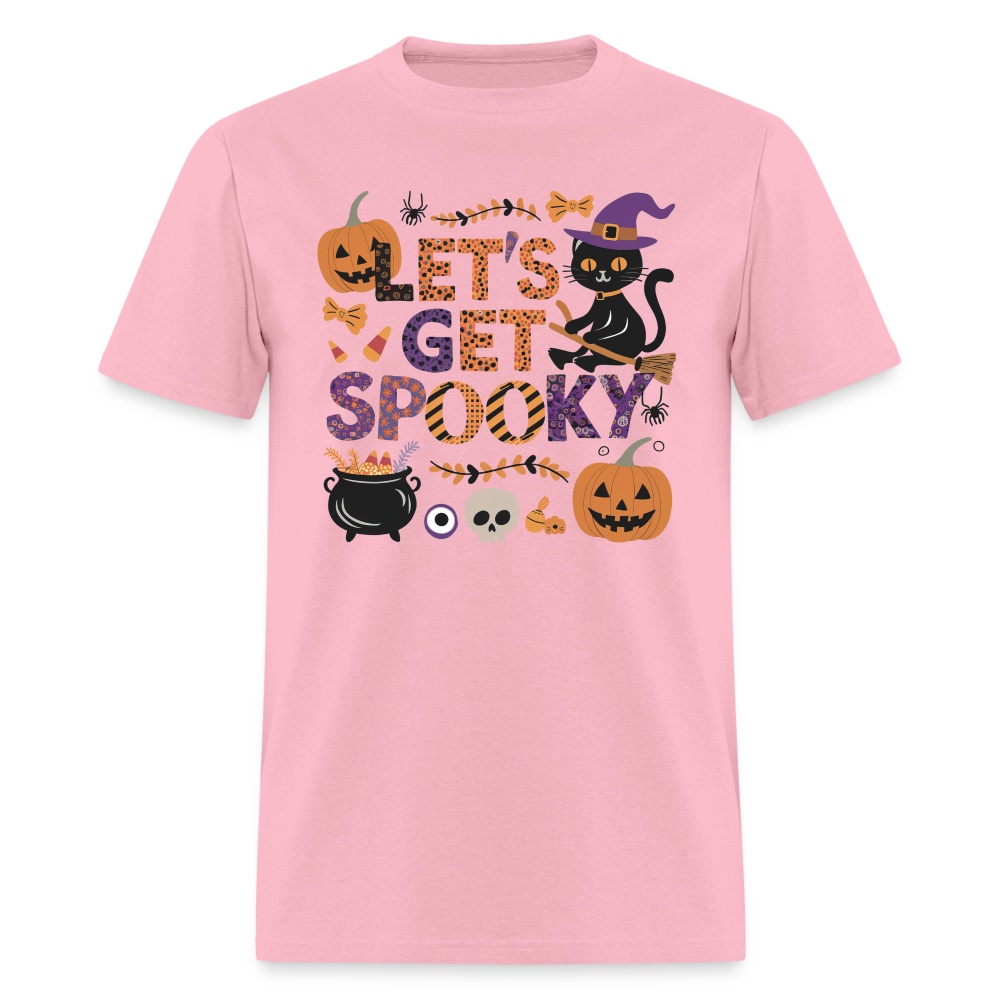 Let's Get Spooky T-Shirt (Halloween Witch) - pink