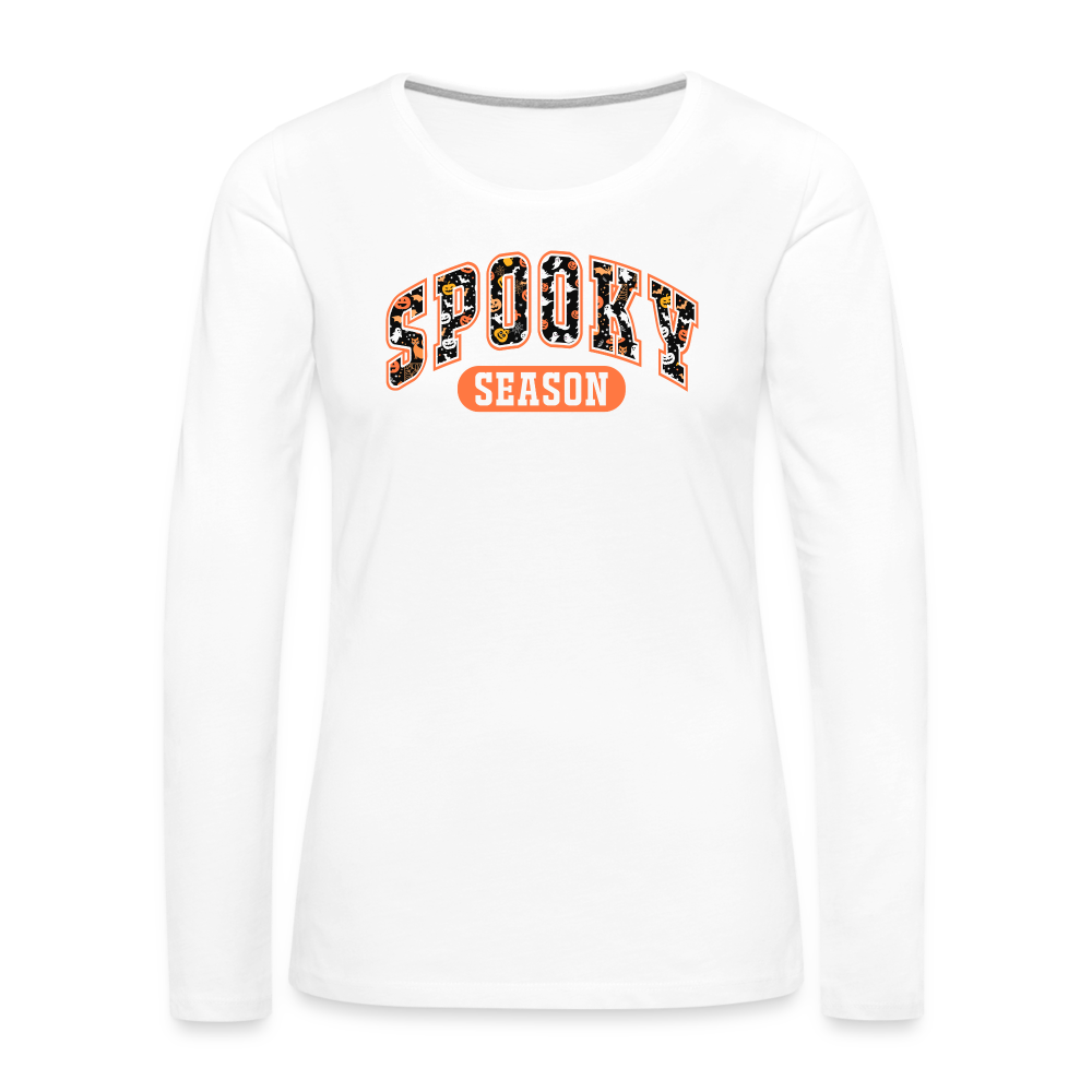 Spooky Season Premium Long Sleeve T-Shirt - white