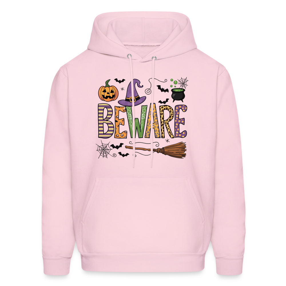 Beware (Halloween Witch) Hoodie - pale pink