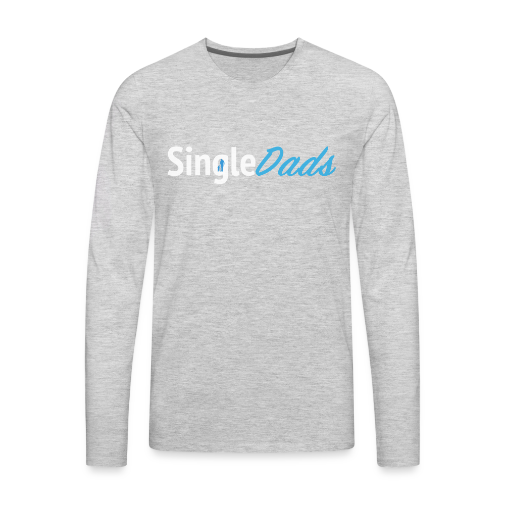 SingleDads Men's Premium Long Sleeve T-Shirt - heather gray