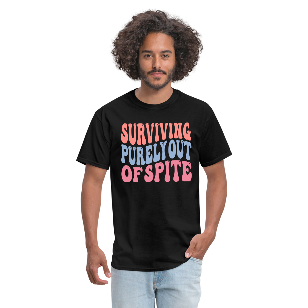 Surviving Purely Out Of Spite T-Shirt - black