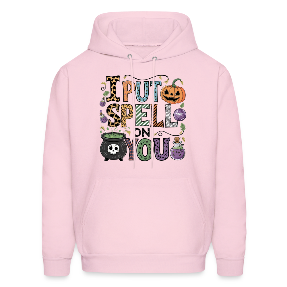 I Put Spell On You Hoodie (Halloween Witch) - pale pink