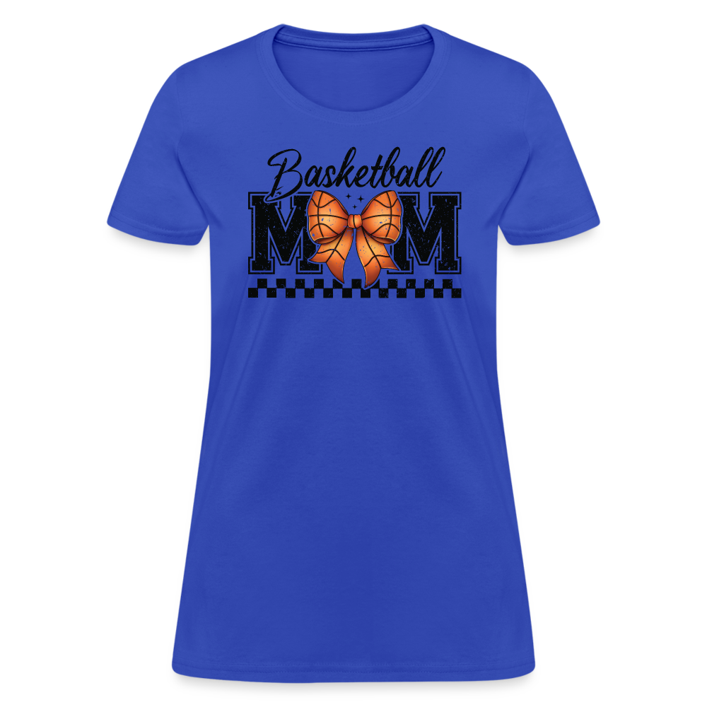 Basketball Mom Premium Women's Contoured T-Shirt - royal blue