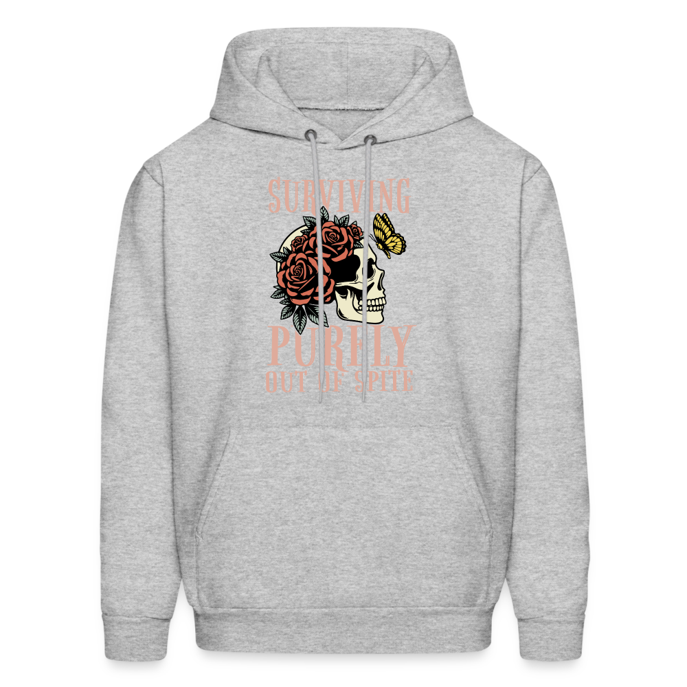 Surviving Purely Out Of Spite Hoodie - heather gray