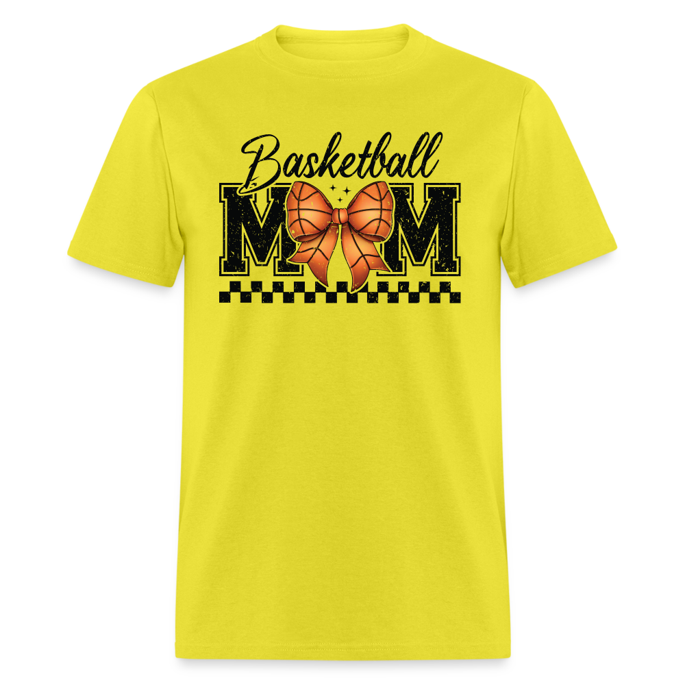 Basketball Mom T-Shirt - yellow