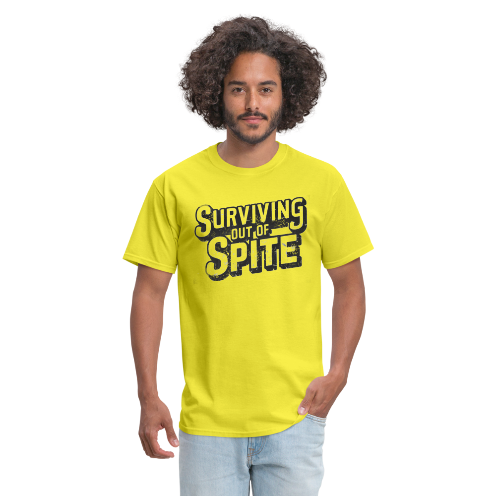 Surviving Out Of Spite T-Shirt - yellow