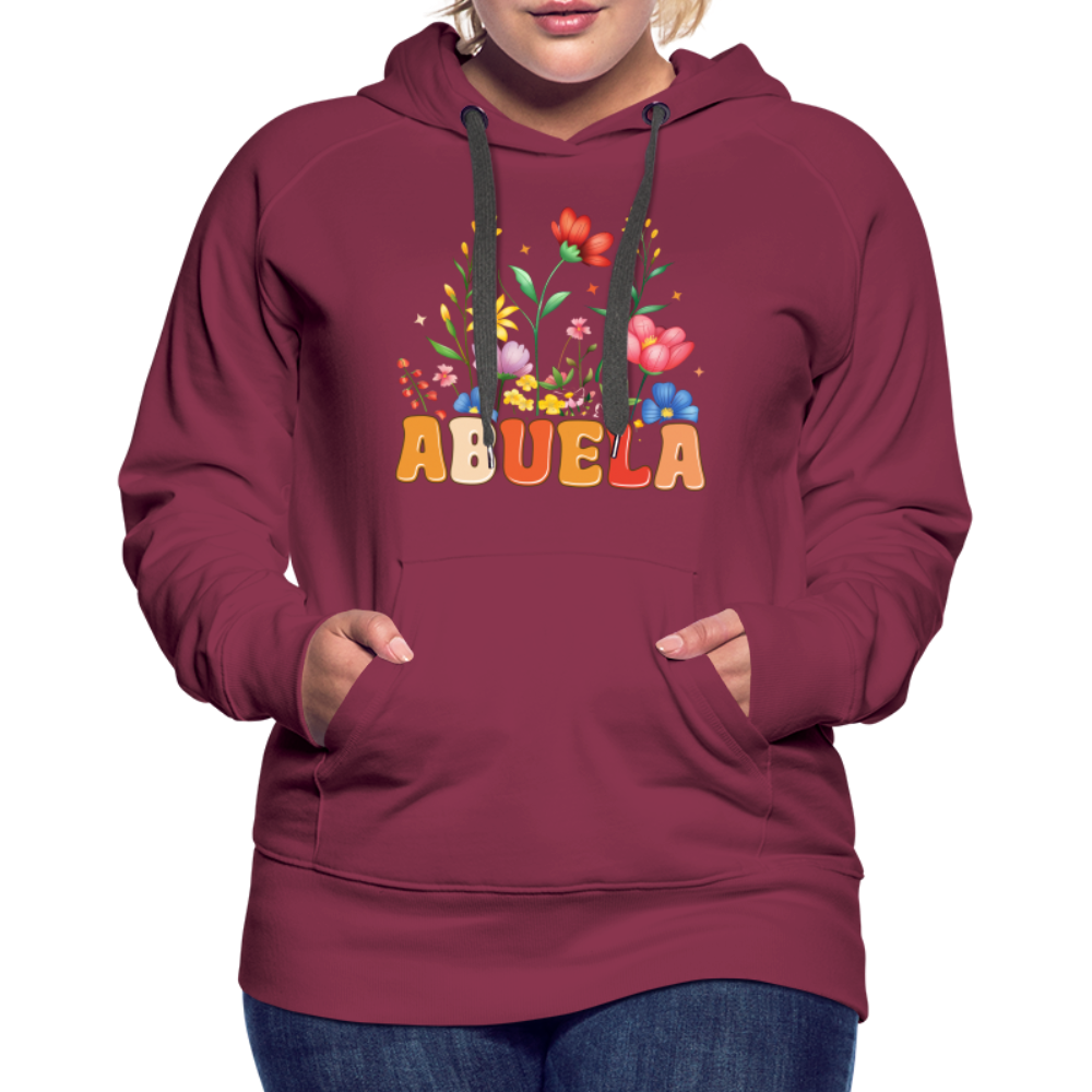 Abuela Women’s Premium Hoodie - burgundy