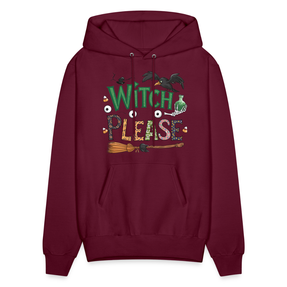 Witch Please Hoodie (Halloween Witch) - burgundy