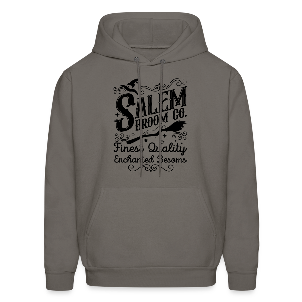 Salem Broom Co Finest Quality Enchanted Besoms Hoodie (Halloween) - asphalt gray