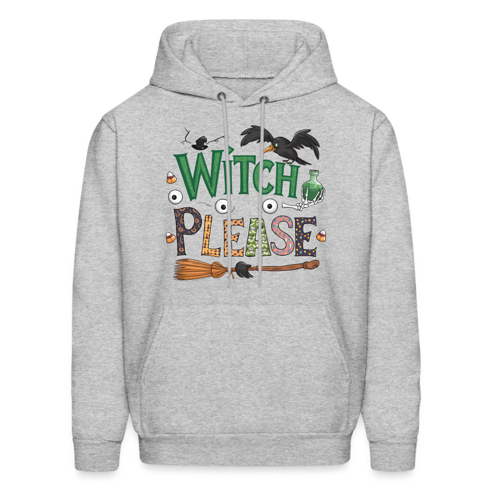 Witch Please Hoodie (Halloween Witch) - heather gray