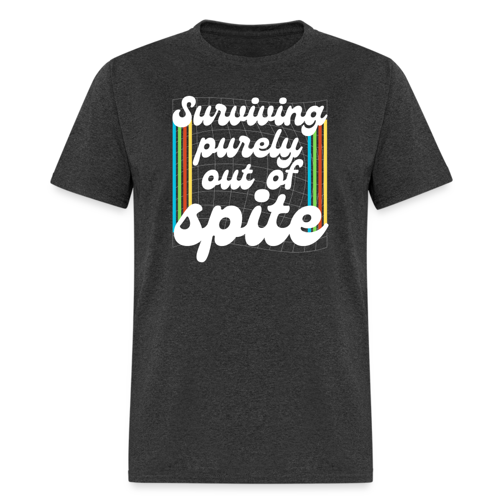 Surviving Purely Out Of Spite T-Shirt - heather black