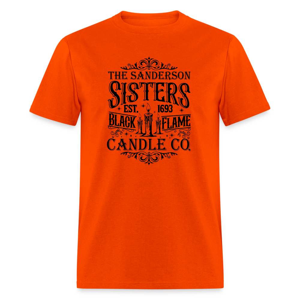 The Sanderson Sisters Black Flame Candle Co T-Shirt - orange