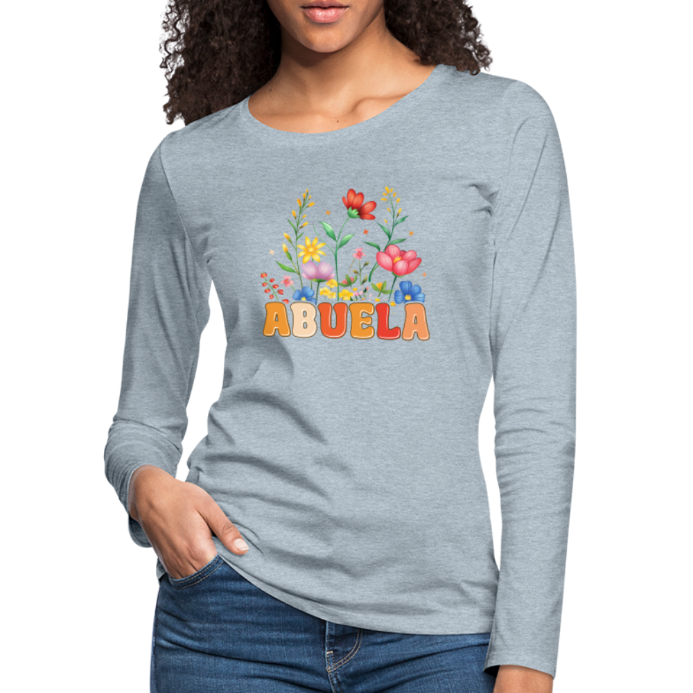 Abuela Premium Long Sleeve T-Shirt - heather ice blue