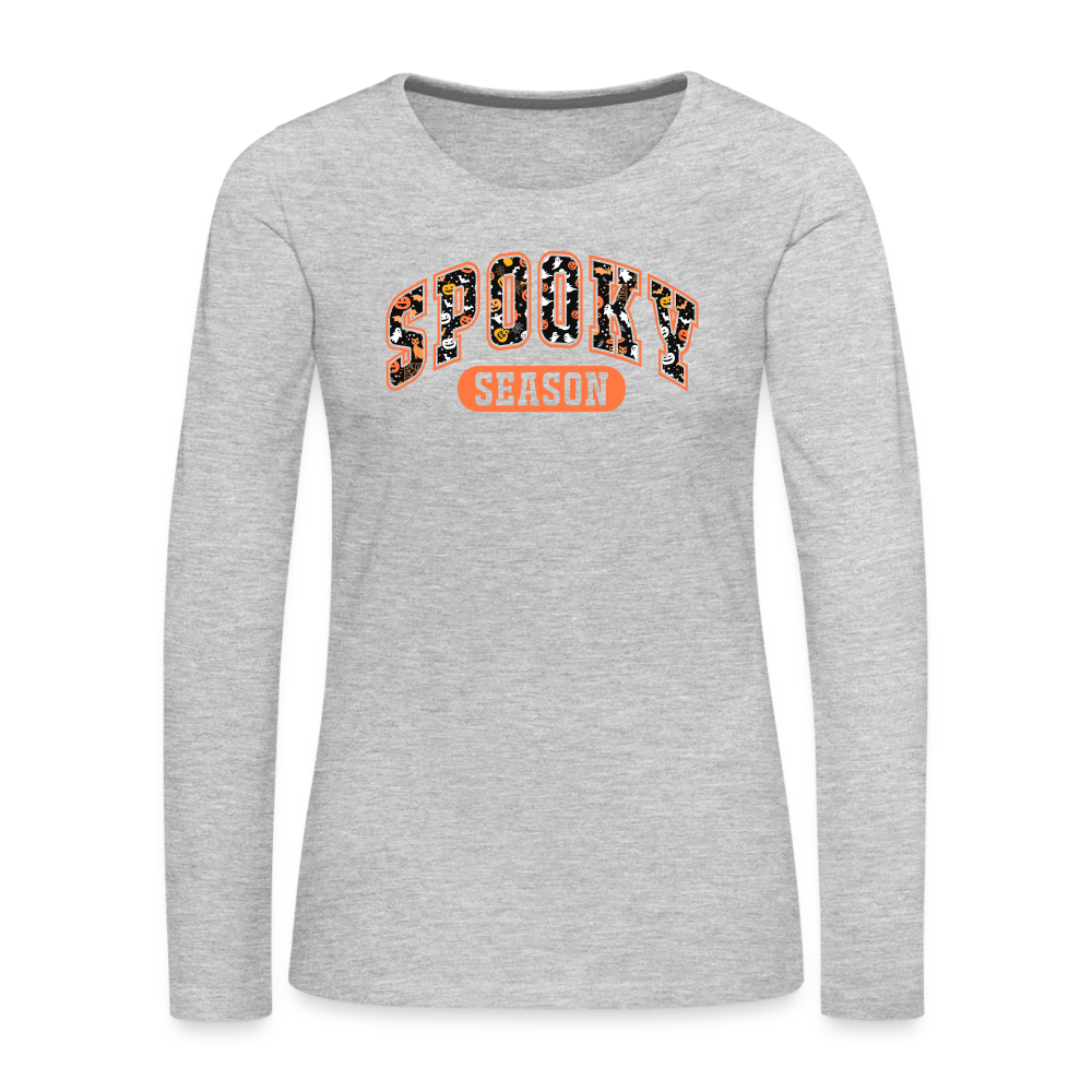 Spooky Season Premium Long Sleeve T-Shirt - heather gray