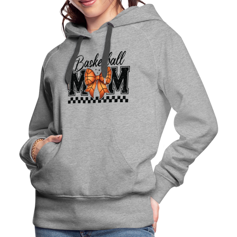 Basketball Mom Premium Hoodie - heather grey