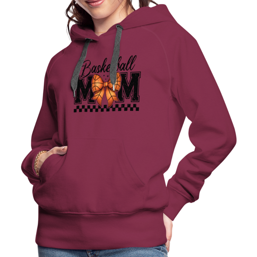 Basketball Mom Premium Hoodie - burgundy