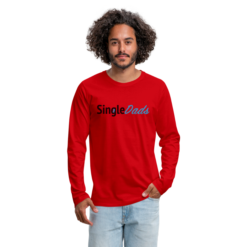 SingleDads Men's Premium Long Sleeve T-Shirt - red