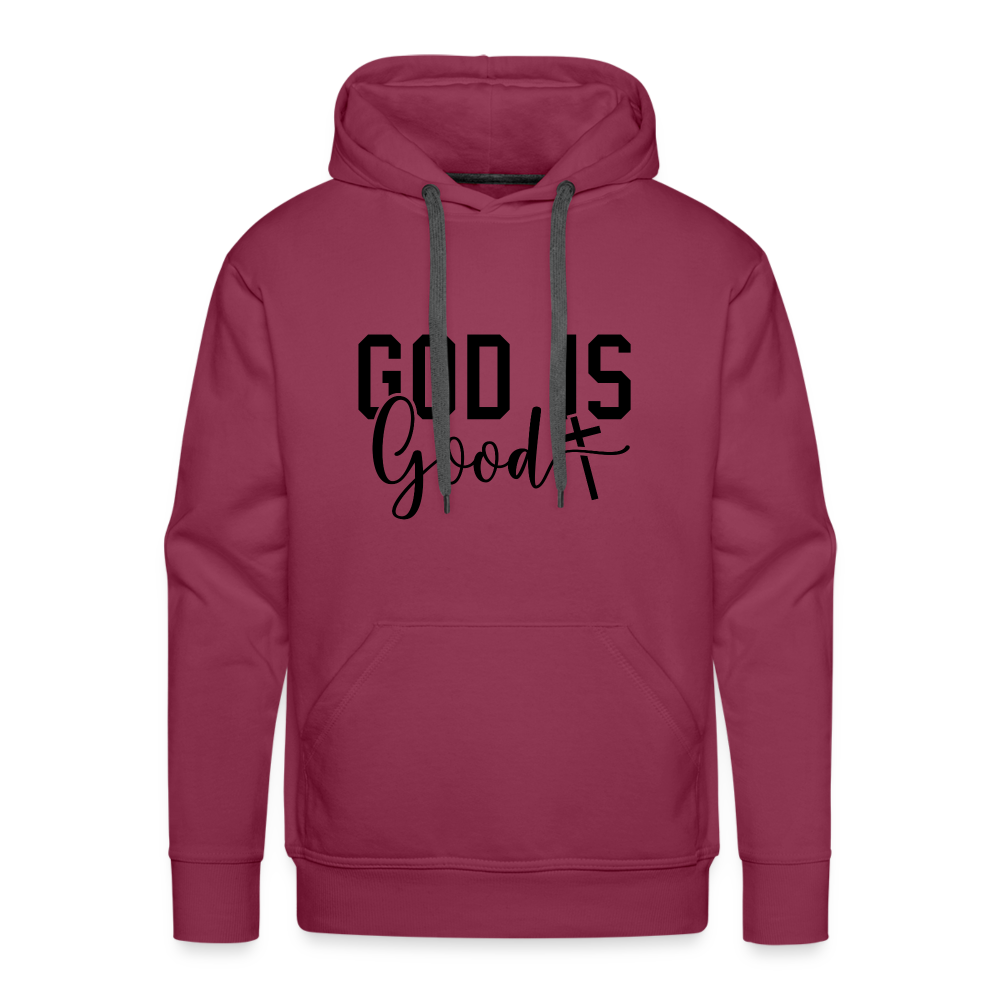 God is Good Men’s Premium Hoodie - burgundy