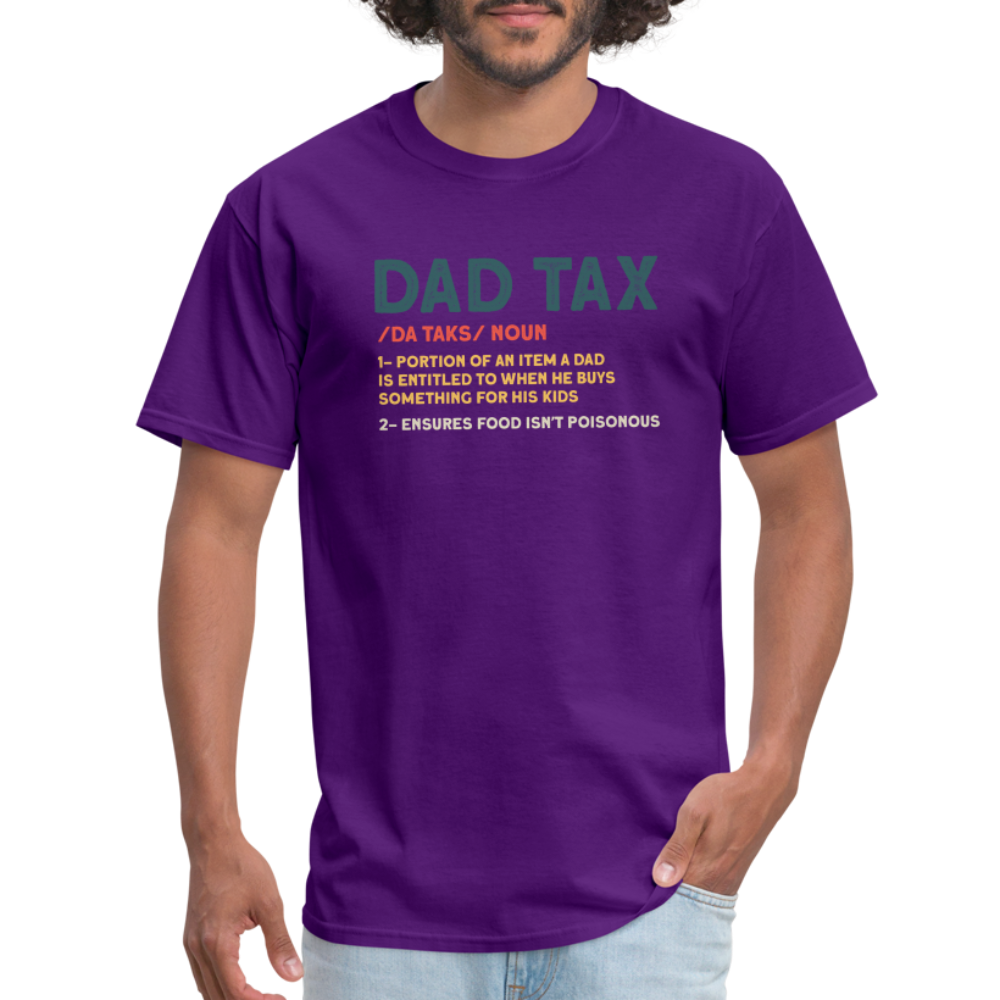 Dad Tax Definition T-Shirt - purple