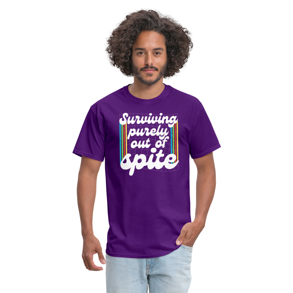 Surviving Purely Out Of Spite T-Shirt - purple