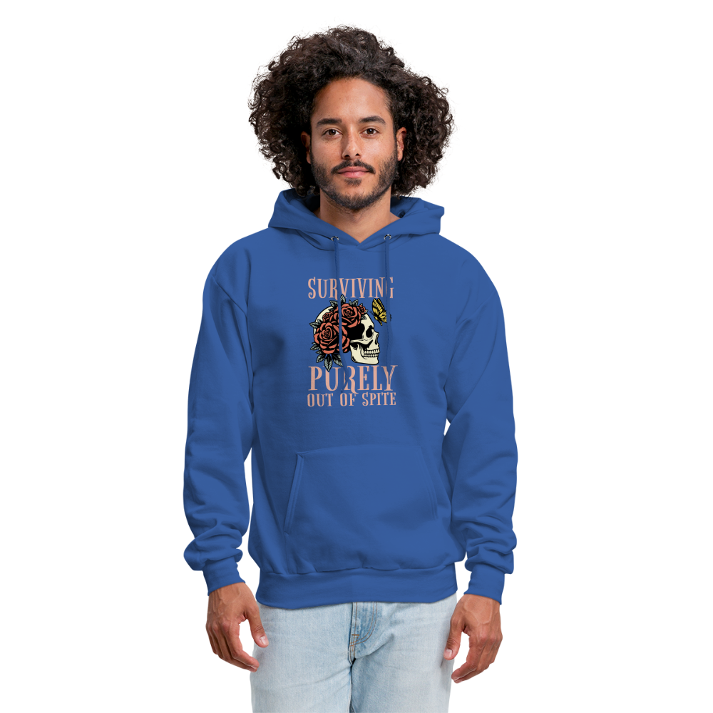 Surviving Purely Out Of Spite Hoodie - royal blue