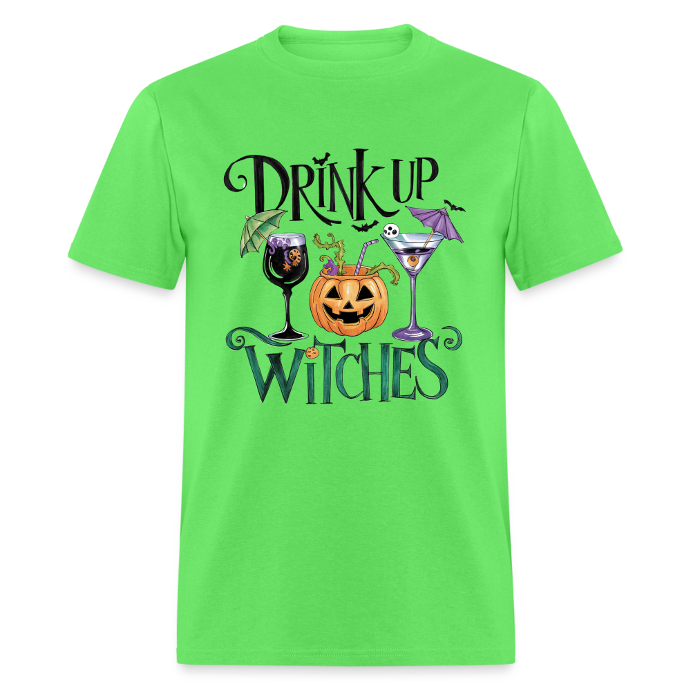 Drink Up Witches T-Shirt (Halloween Witch) - kiwi