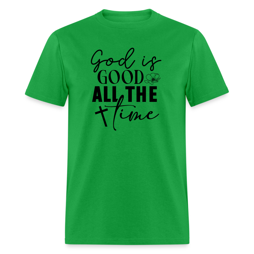 God is Good All The Time T-Shirt - bright green