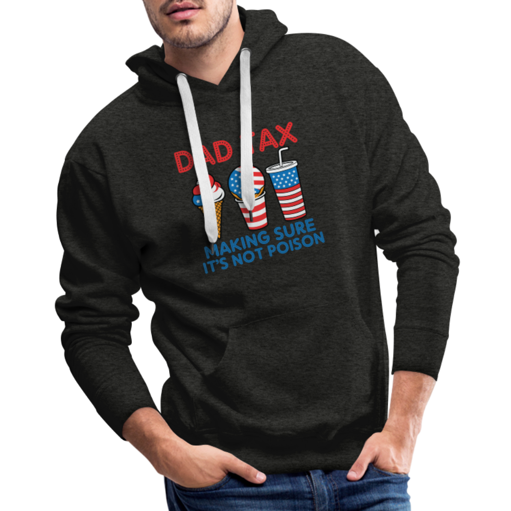 Dad Tax (Red White Blue) Premium Hoodie - charcoal grey