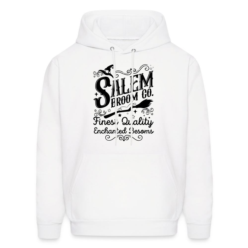 Salem Broom Co Finest Quality Enchanted Besoms Hoodie (Halloween) - white