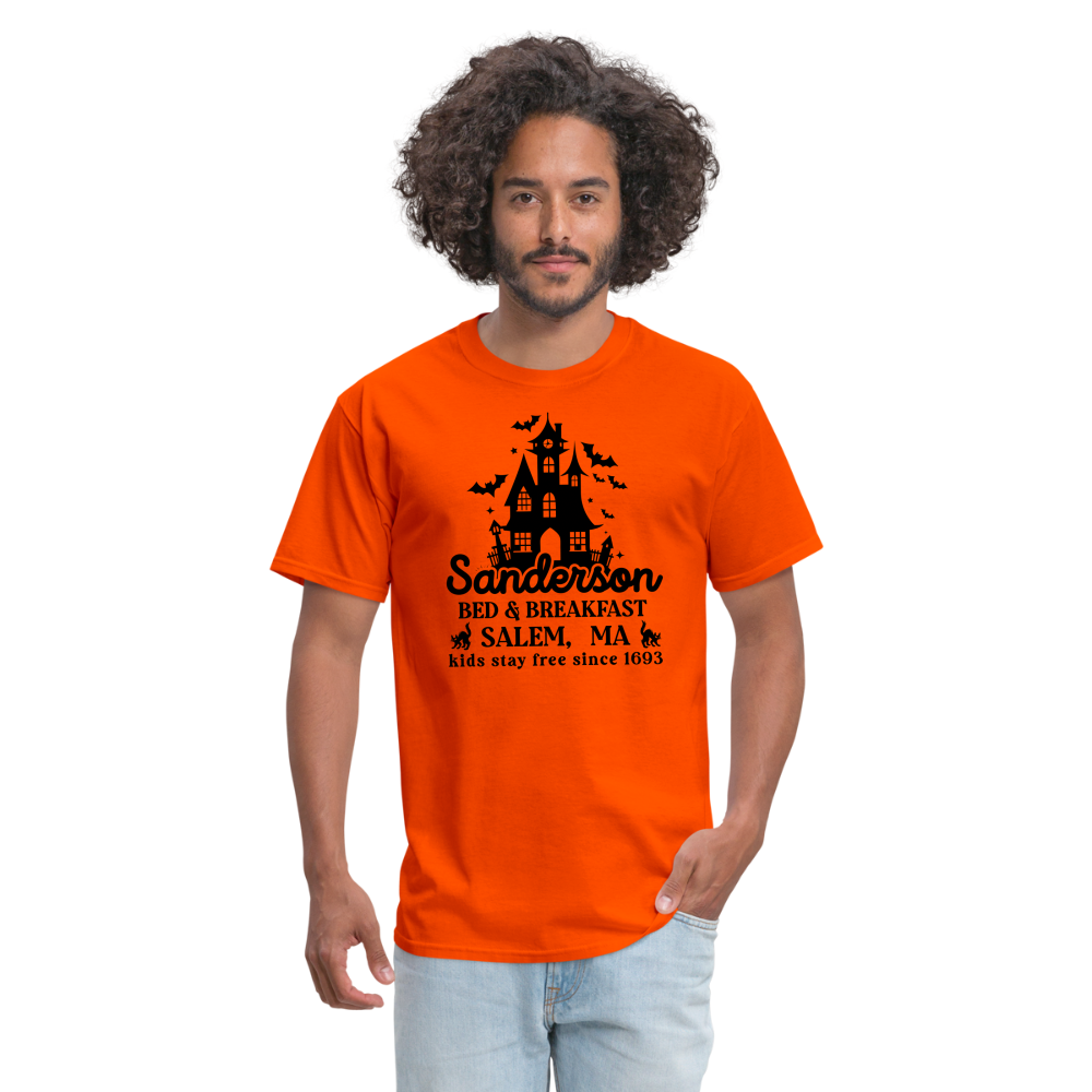 Sanderson Bed & Breakfast Salem MA T-Shirt (Halloween) - orange