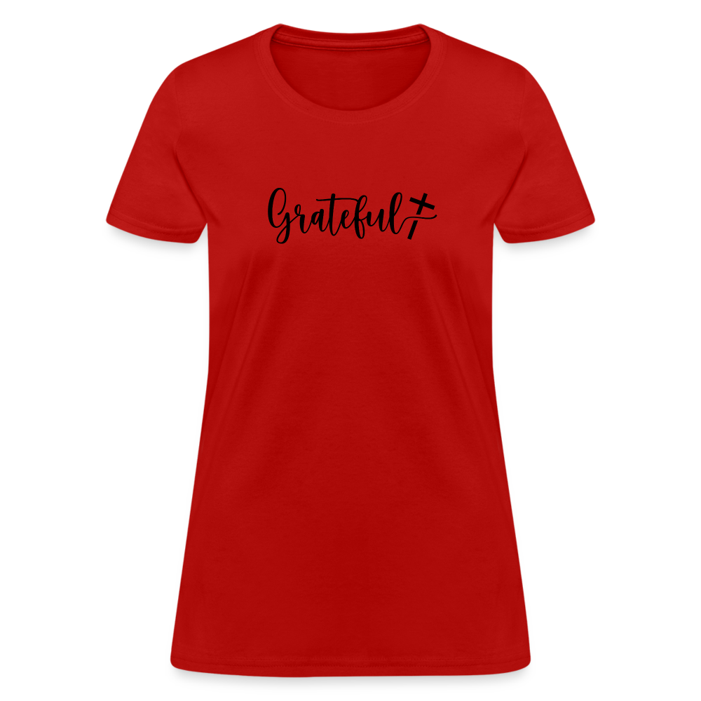 Grateful Women's T-Shirt - red