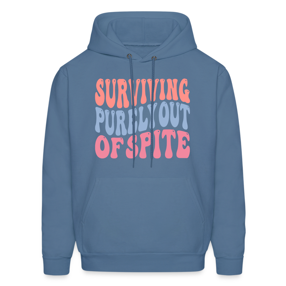 Surviving Purely Out Of Spite Hoodie - denim blue