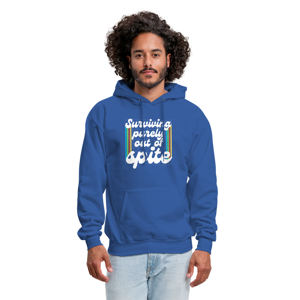 Surviving Purely Out Of Spite Hoodie - royal blue