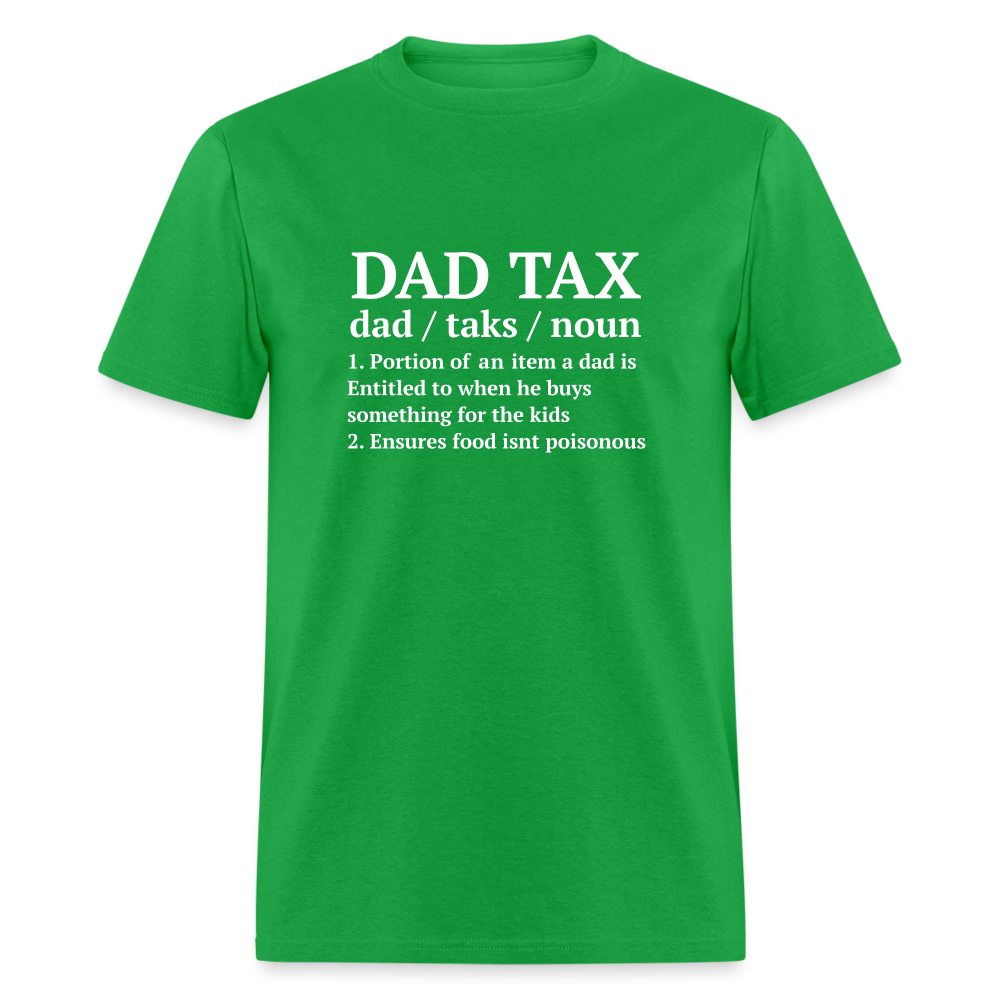 Definition of the Dad Tax T-Shirt - bright green