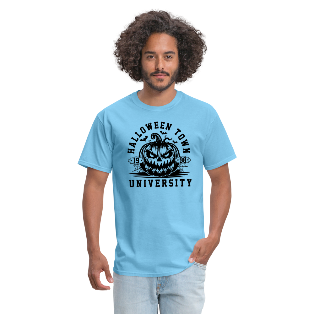 Halloween Town University T-Shirt (Halloween) - aquatic blue