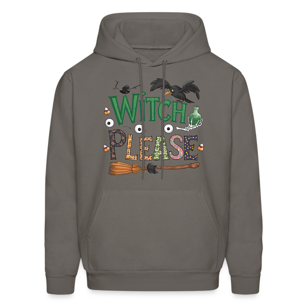 Witch Please Hoodie (Halloween Witch) - asphalt gray